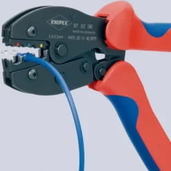 Pince à sertir PreciForce® - Pour cosses isolées 0,5 - 6,0mm² - KNIPEX | 97 52 36