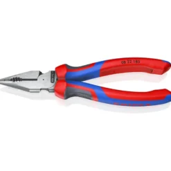Pince universelle multifonctions 185mm avec tranchant - Tri-matière - KNIPEX | 08 22 185
