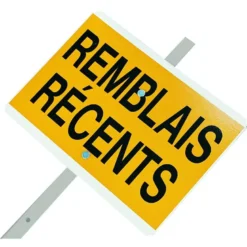 PIQUET "REMBLAIS RECENTS" AVEC FACE RETROREFLECHISSANTE TALIAPLAST | 520105