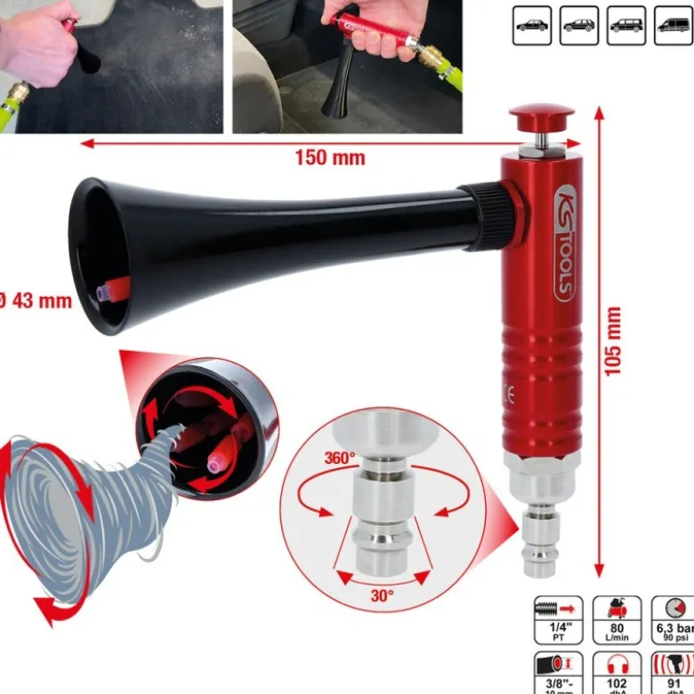 Pistolet pneumatique de soufflage - KSTools | 515.5595
