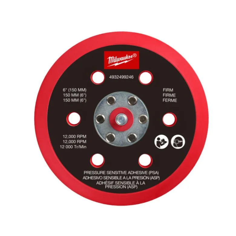 Plateau de ponçage pour polisseuse M12 FUEL 150 mm - Rigide avec système auto-agrippant - Milwaukee | 4932499245