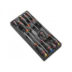 PLATEAU VIDE POUR MOD.A5PB - 10 TOURNEVIS PROTWIST CRUCIFORME - FACOM FRANCE | PL.677