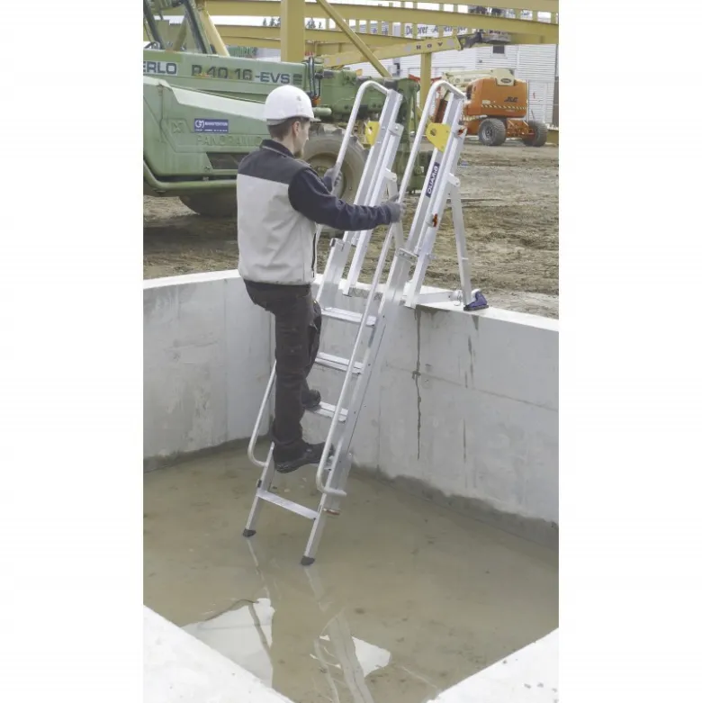 PLATEFORME HAUTEUR REGLABLE ACCESS FOND DE FOSSE - 6 A 10 MARCHES - Duarib | N111203