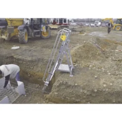 PLATEFORME HAUTEUR REGLABLE ACCESS FOND DE FOUILLE - 4 A 8 MARCHES - Duarib | N111202