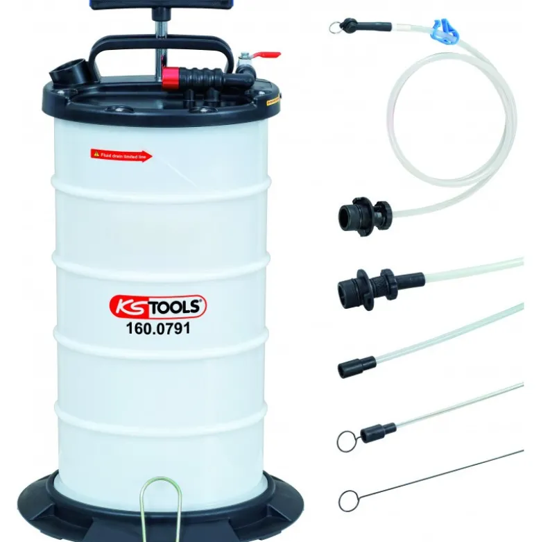 Pompe d'aspiration par vide 9,5L avec 4 sondes - KS Tools | 160.0790