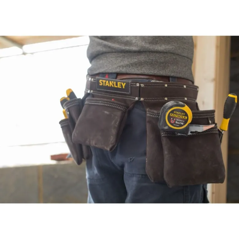PORTE-OUTILS CUIR DOUBLE CEINTURE - STANLEY | STST1-80113