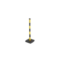 Poteau de signalisation PVC 0,90m Jaune/Noir GISS | 848124