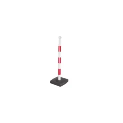 Poteau de signalisation PVC 0,90m Rouge/Blanc GISS | 848123