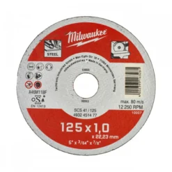 PRESENTOIR DE COMPTOIR DISQUE A TRONCONNER PRO+ 125MM EPAISSEUR 1 MM CONTRACTOR 200PC - Carton - Milwaukee | 4932451478
