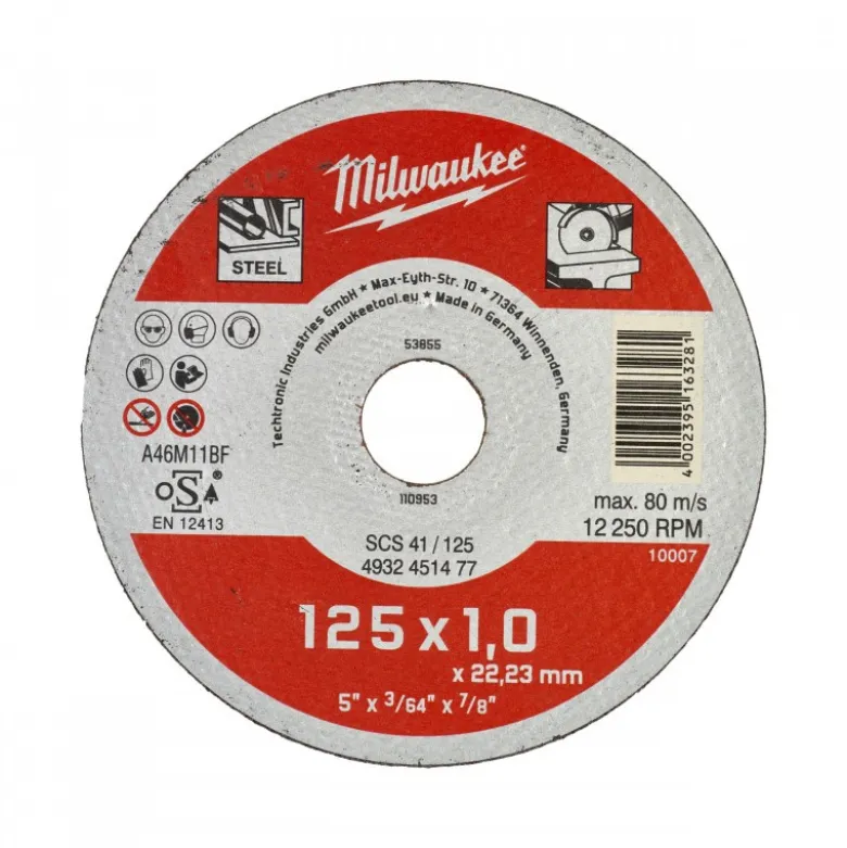 PRESENTOIR DE COMPTOIR DISQUE A TRONCONNER PRO+ 125MM EPAISSEUR 1 MM CONTRACTOR 200PC - Carton - Milwaukee | 4932451478