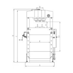 Presse d'atelier 50 tonnes Facom | W.450PF