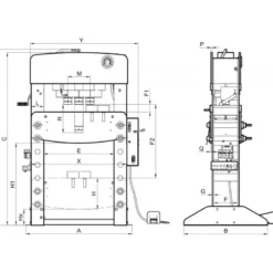 PRESSE HYDRAULIQUE 100TN - Bahco | BH7100A