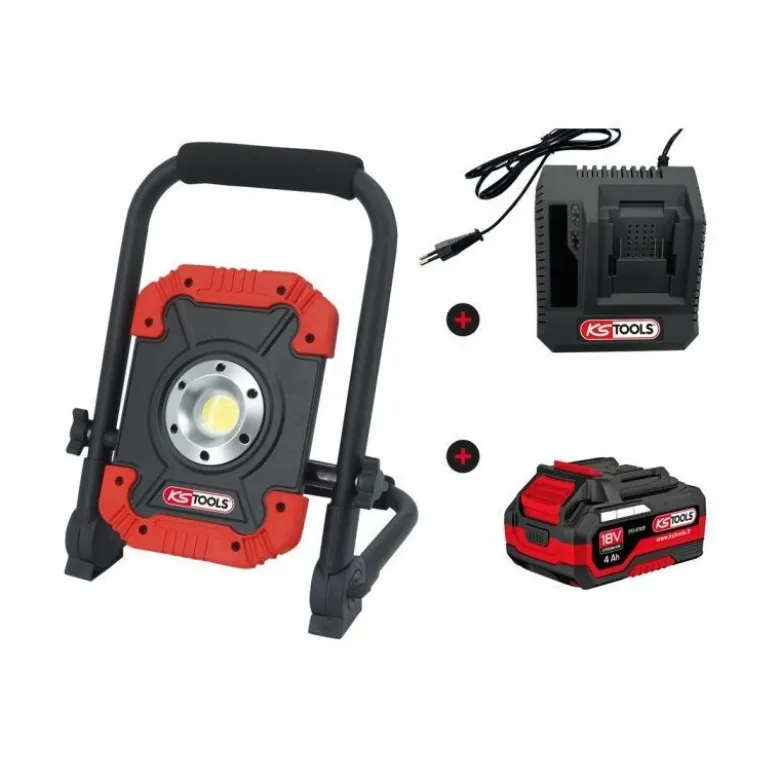 Projecteur de chantier 3000 Lumens 18V solo - Ks Tools |150.4358F