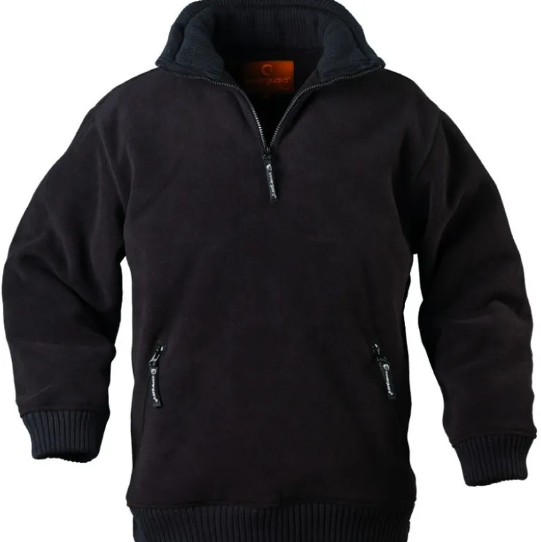 Pull Noir polaire ANGARA - 330 g/m² - COVERGUARD | 5PANN