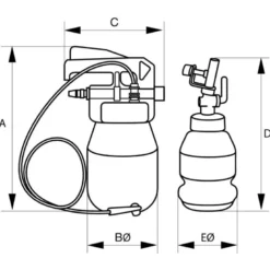Purgeurs pneumatiques pour liquide de freins - Bahco | BBR350