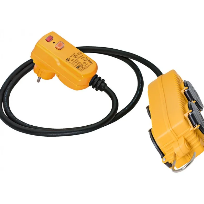 Rallonge électrique avec fiche différentielle 10mA et bloc mobile Powerblock, IP - Brennenstuhl | 1132741