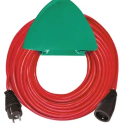 Rallonge électrique avec support de rangement mural 15m H05VV-F 3G1,5 rouge - Brennenstuhl | 1167511