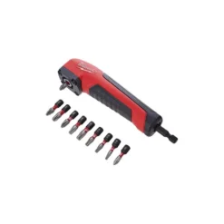 Renvoi d'angle SHOCKWAVE™ + 10 embouts de vissage Milwaukee | 4932471274
