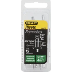 RIVET ALUMINIUM 4MM X 6,35 - BOITE DE 20 PIÈCES STANLEY 1-PAA54T