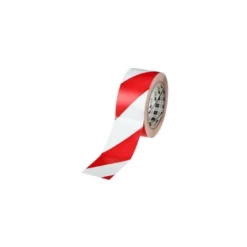 Ruban adhésif de signalisation vinyle 3M™ 767I, 24705, Rouge & Blanc, 50 mm x 33 m