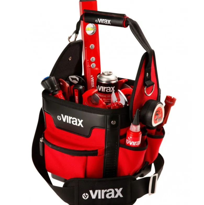 Sac-seau textile avec porte outils Virax | 382655