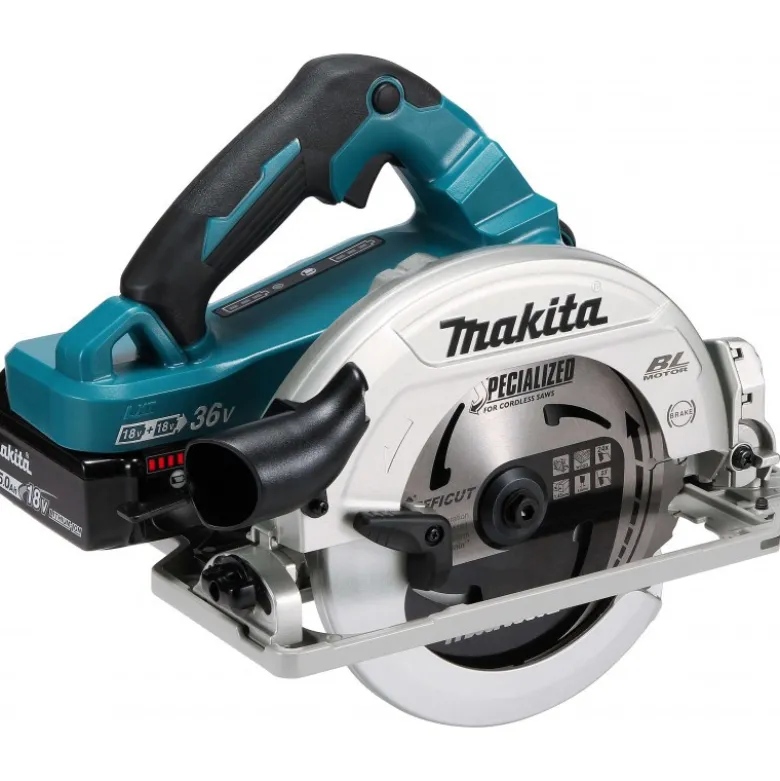 Scie circulaire 36 V : 2 x 18 V Li-Ion BL1850B Ø 190 mm Makita | DHS782PT2J
