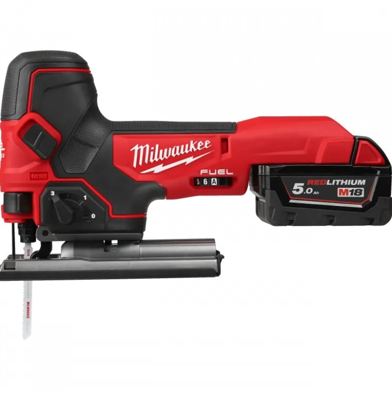 Scie sauteuse FUEL poignée pommeau 18V, 5Ah - M18 FBJS-502X - Milwaukee | 4933500556