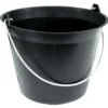 SEAU PLASTIQUE NOIR 11 LITRES Anse 5,3mm TALIAPLAST | 310103