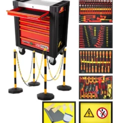 Servante d’atelier PERFORMANCEplus e10 avec 164 outils isolés pour véhicules électriques et hybrides - KSTools | 117.6155