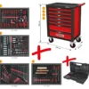 Servante d'atelier RACINGline NOIR/ROUGE 7 tiroirs équipée de 515 outils - KSTools | 826.7515