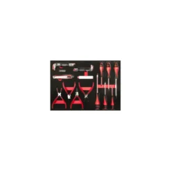 Servante d'atelier 6 tiroirs fabriquée en France équipée de 364 outils - KSTools | 824.6364F