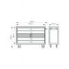 Servante d'atelier XXL 53", 7 tiroirs - Bahco | 1476KXXL7BK