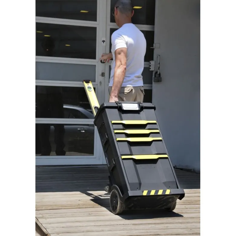 SERVANTE MODULO 3 EN 1 AVEC BOITE TOUCHLATCH A TIROIR Stanley 1-79-206