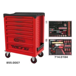 Servante RACING 7 tiroirs équipée de 184 outils - KSTools | 855.7184