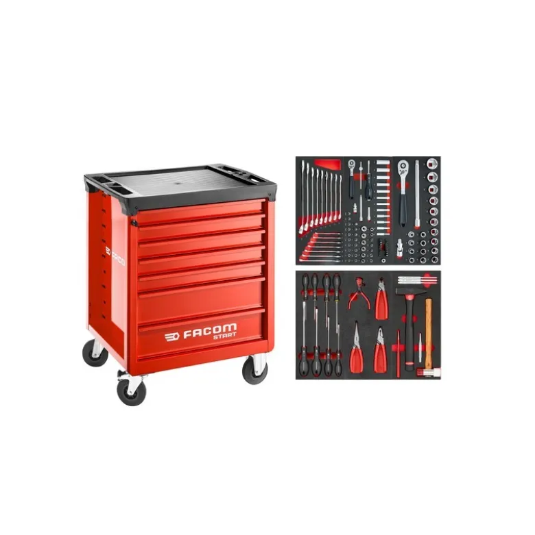 SERVANTE START M3 + COMPO OUTILLAGE 122 PIECES EN MODULES MOUSSES - FACOM | START.M3ACM1