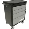 SERVANTE 5 TIROIRS NOIR/GRIS - ROEBUCK | 893459
