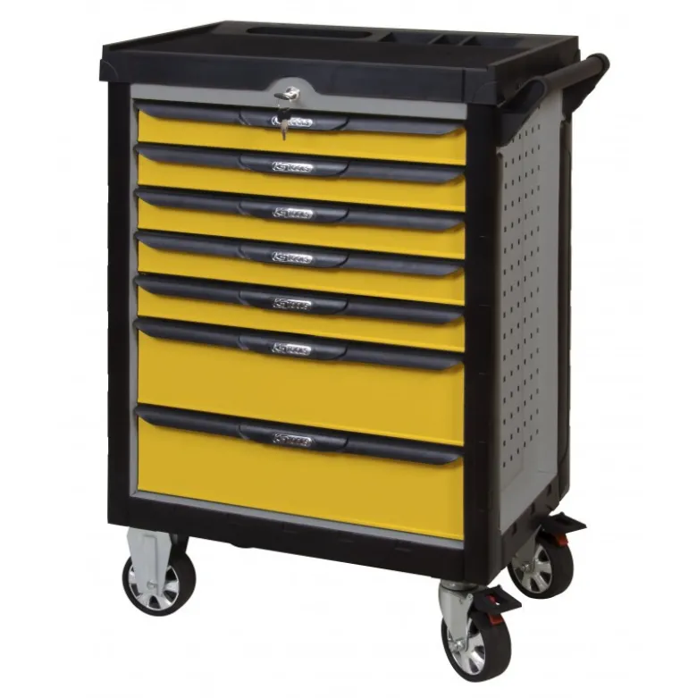 Servante ULTIMATE grise et jaune, 7 tiroirs - KS Tools | 814.0007