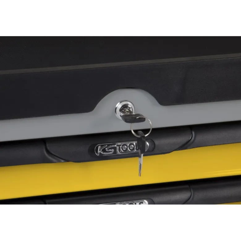 Servante ULTIMATE grise et jaune, 7 tiroirs - KS Tools | 814.0007