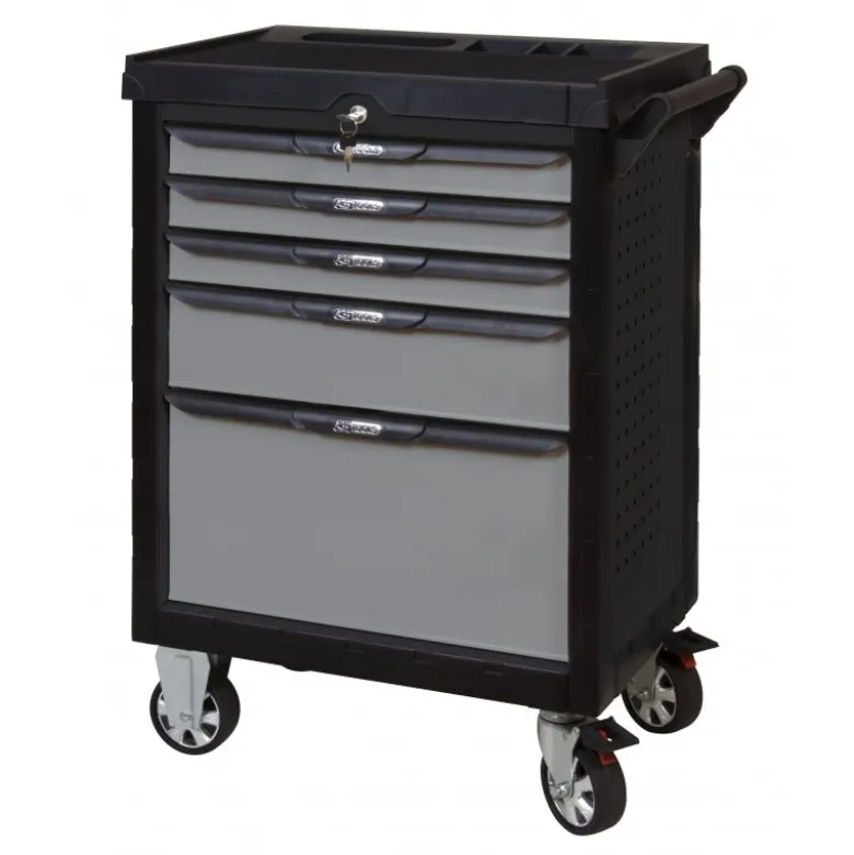 Servante ULTIMATE noire et grise, 5 tiroirs - KS Tools | 816.0005