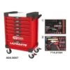 Servante ULTIMATE rouge 7 tiroirs équipée de 184 outils - KSTools | 809.7184