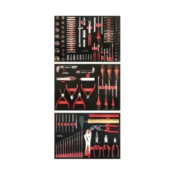 Servante ULTIMATE XL noire, 7 tiroirs + Composition d'Outils générale 264 pièces KS Tools | 825.0007-MO