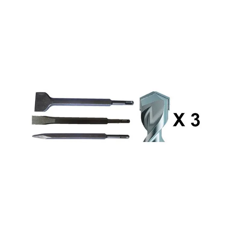 Set de 6 pièces Forets + Burins pour SDS-PLUS Makita | D-58920