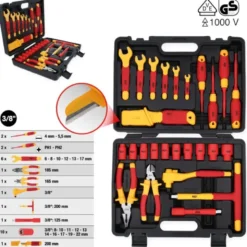 Set d'outils isolés pour véhicules électriques et hybrides, 26 pcs - KSTools | 117.1895