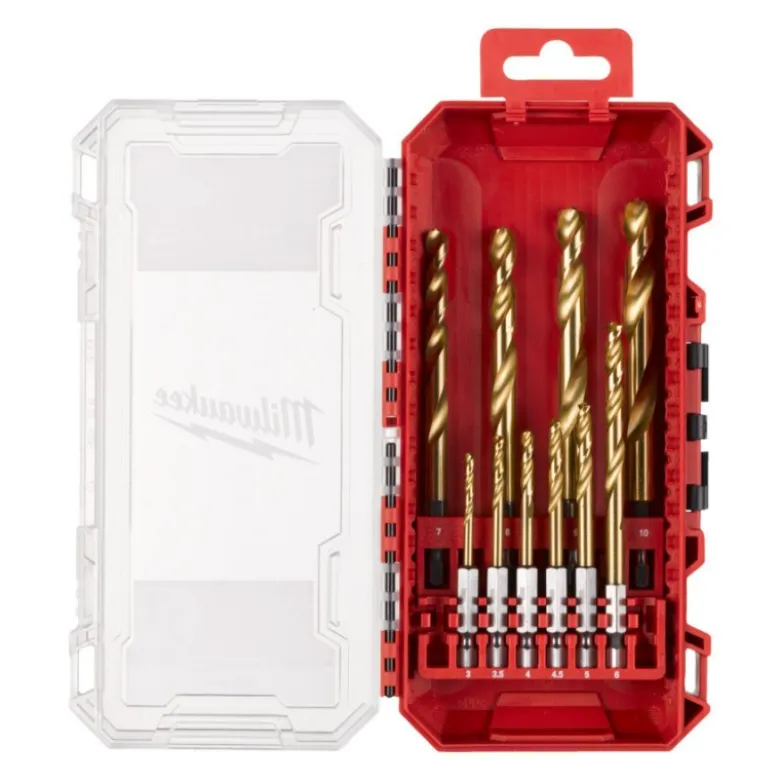 SET 10 FORET MÉTAUX HSS-G RED HEX - Milwaukee | 4932493865