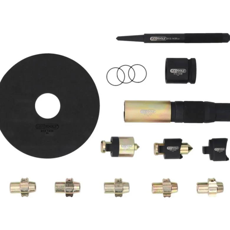 Set pour démontage d’écrous antivol, 15 pcs - KSTools | 913.1430