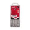 STARTER KIT de 3 forets 1 burin pointu et 1 burin plat SDS+ MILWAUKEE | 4932430002