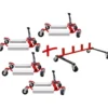 Support de rangement avec 4 chariots de manutention mécaniques Performance, 5 pcs - KSTools | 160.1225