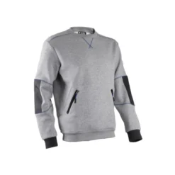 Sweat - HATO - Molleton 70% CO/30% PES 300g/m2 + Empiècements 300D oxford - Gris chiné - COVERGUARD | 5HAT550