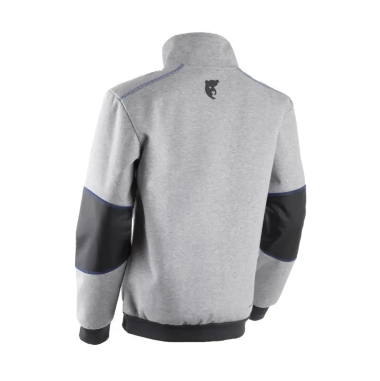 Sweat - ORCKA - Molleton 70% CO/30% PES + TPU membrane + Micromink 520g/m2 - Gris chiné clair - COVERGUARD | 5ORC550