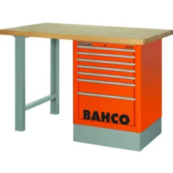 Établi avec plan de travail en bois à usage intensif, tiroirs latéraux et 2 pieds - Bahco | 1495K6CBKWB15TW